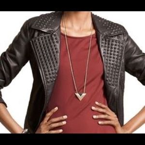 BAR III -faux leather jacket